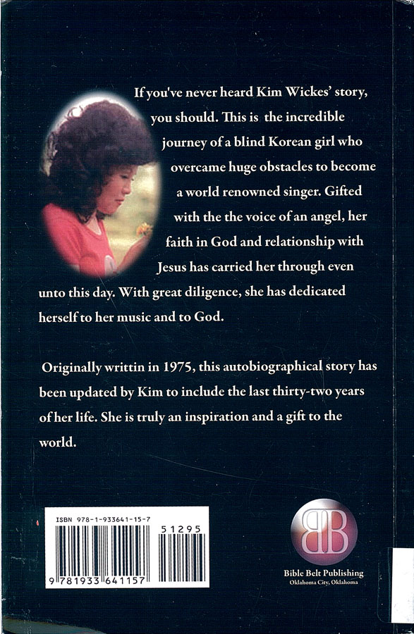 Picture of the back cover of the book entitled Kim My Long Night.