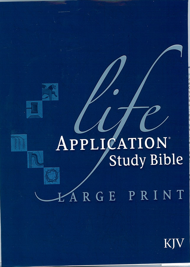 Picture of the front cover of the book entitled Life Application Study Bible.