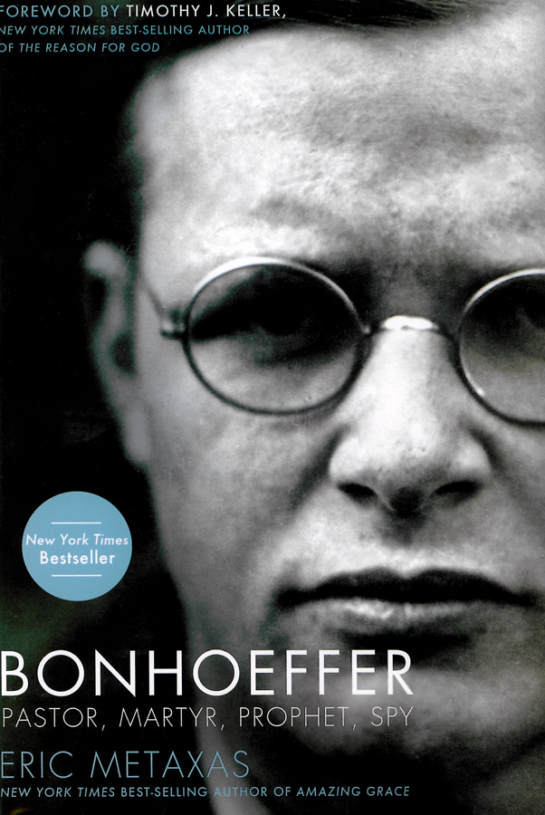 Picture of the front cover of the book entitled BONHOFFER: Pastor, Martyr, Prophet, Spy.