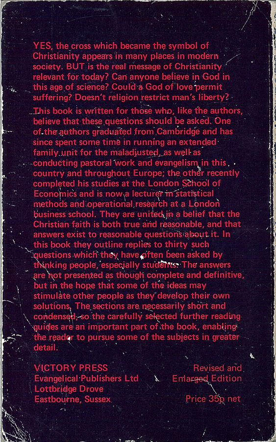 Picture of the back cover of the book entitled Yes, But.