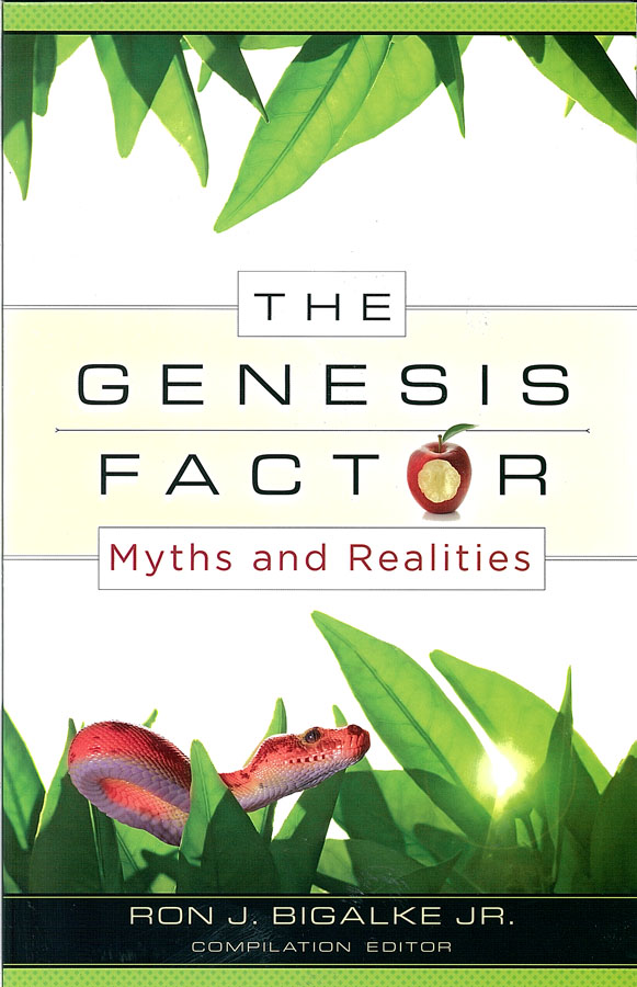 Picture of the front cover of the book entitled The Genesis Factor.