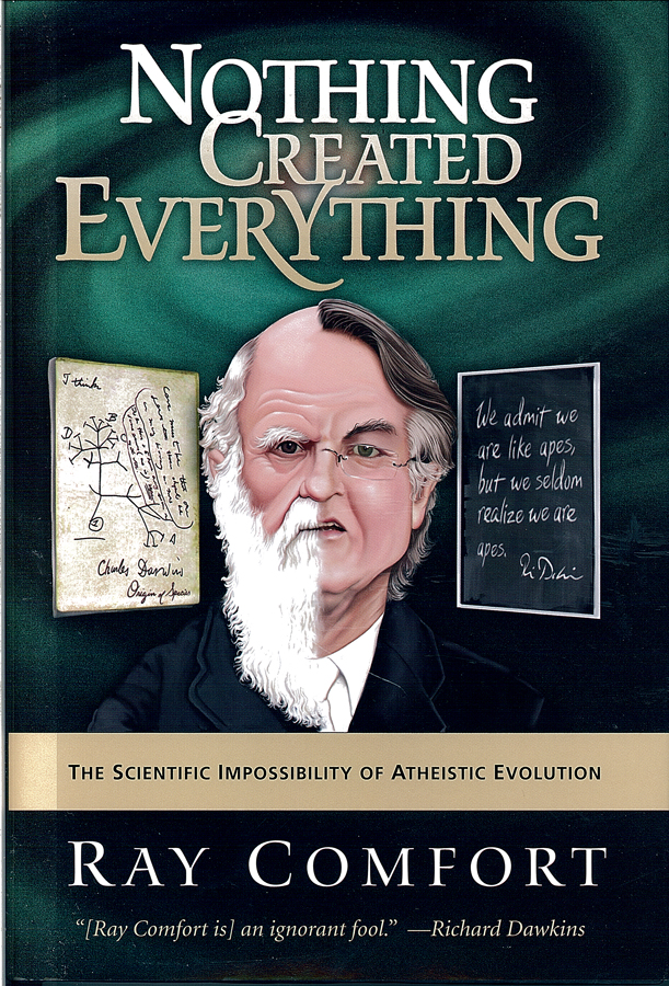 Picture of the front cover of the book entitled Nothing Created Everything.