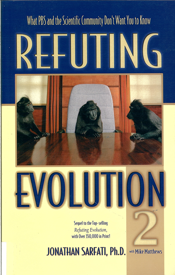 Picture of the front cover of the book entitled Refuting Evolution 2.