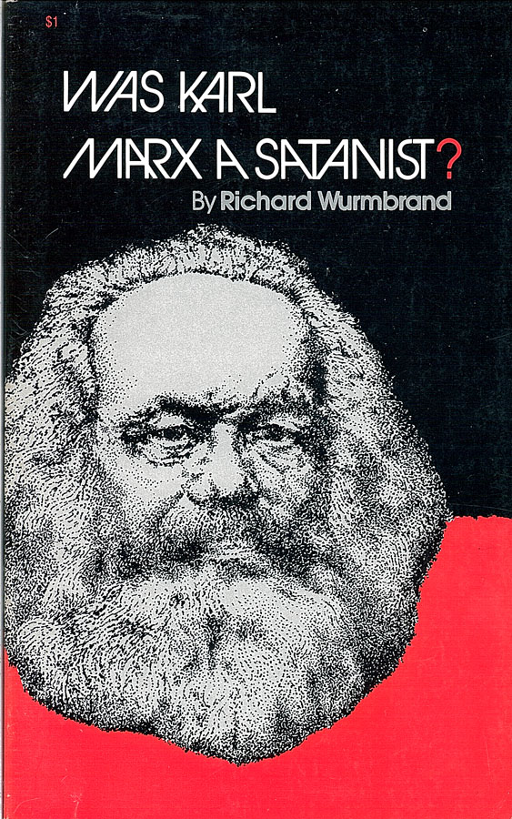 Picture of the front cover of the book entitled Was Karl Marx a Satanist.