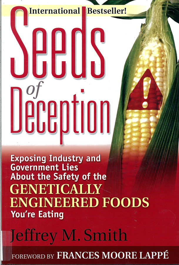 Picture of the front cover of the book entitled Seeds of Deception.