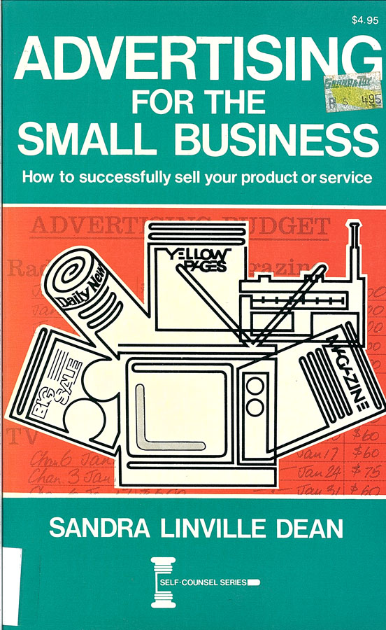 Picture of the front cover of the book entitled Advertising for the Small Business.