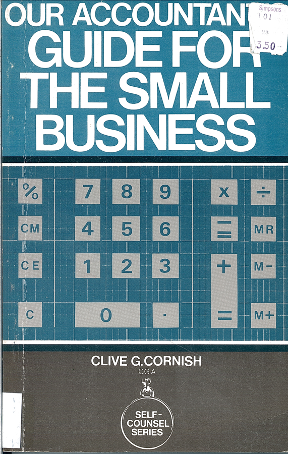 Picture of the front cover of the book entitled Our Accountant's Guide for the Small Business.