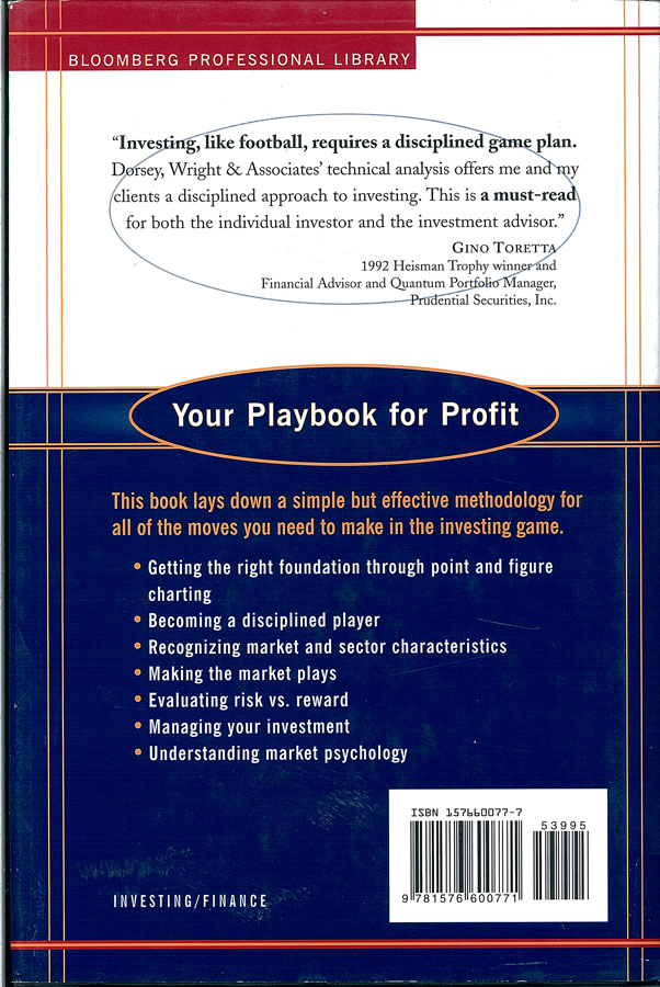Picture of the back cover of the book entitled Tom Dorsey's Trading Tips.