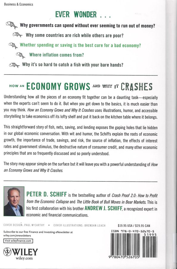 Picture of the front cover of the book entitled How an Economy Grows and Why It Crashes.