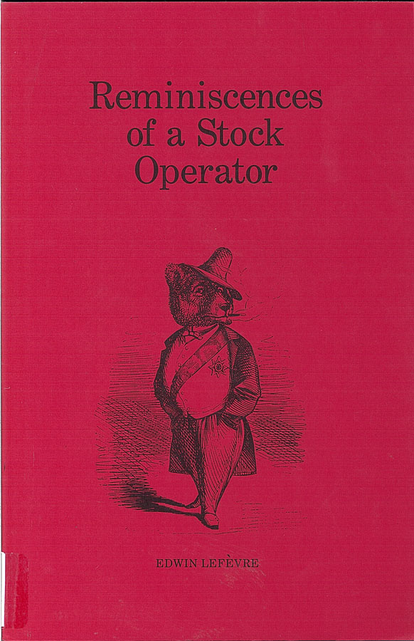Picture of the front cover of Reminiscences of a Stock Operator book.