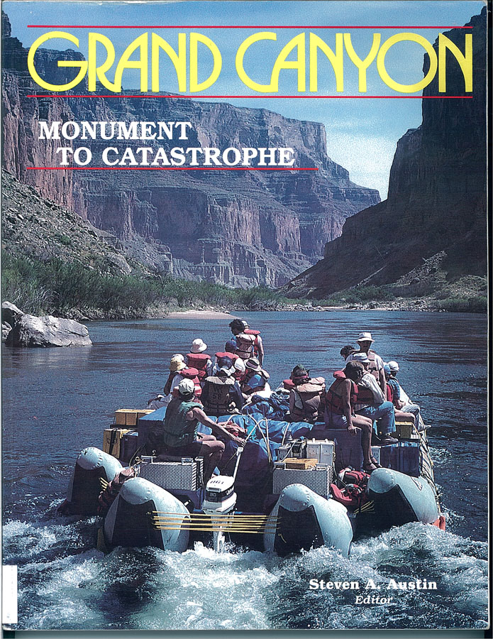 Picture of the front cover of the book entitled Grand Canyon: Monument to Catastrophe.