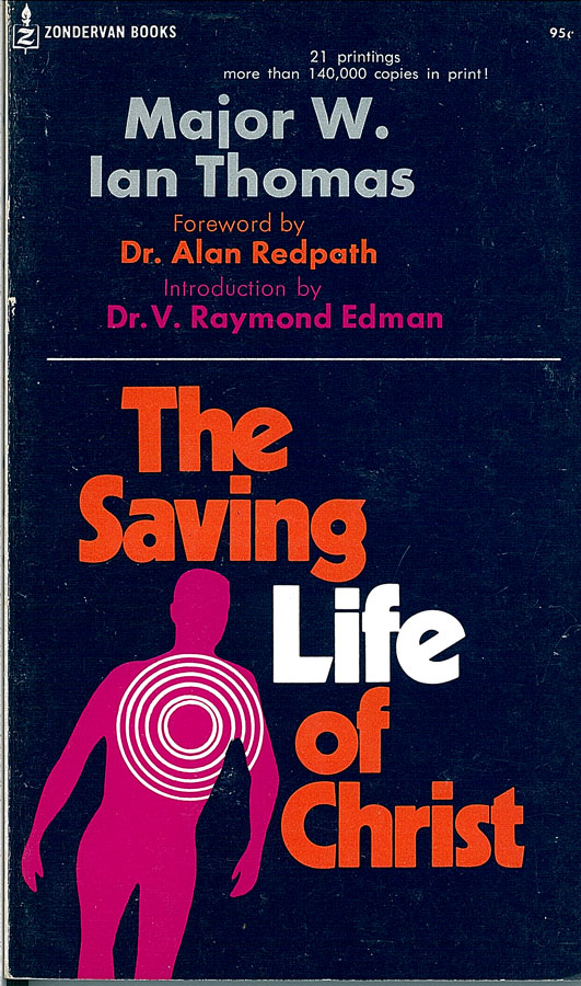 Picture of the front cover of the book entitled The Saving Life of Christ.