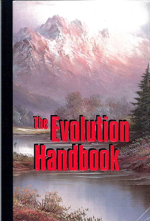 Picture of the front cover of the book entitled The Evolution Handbook.