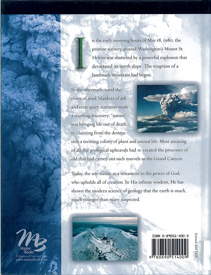 Picture of the back cover of the book entitled Footprints in the Ash.