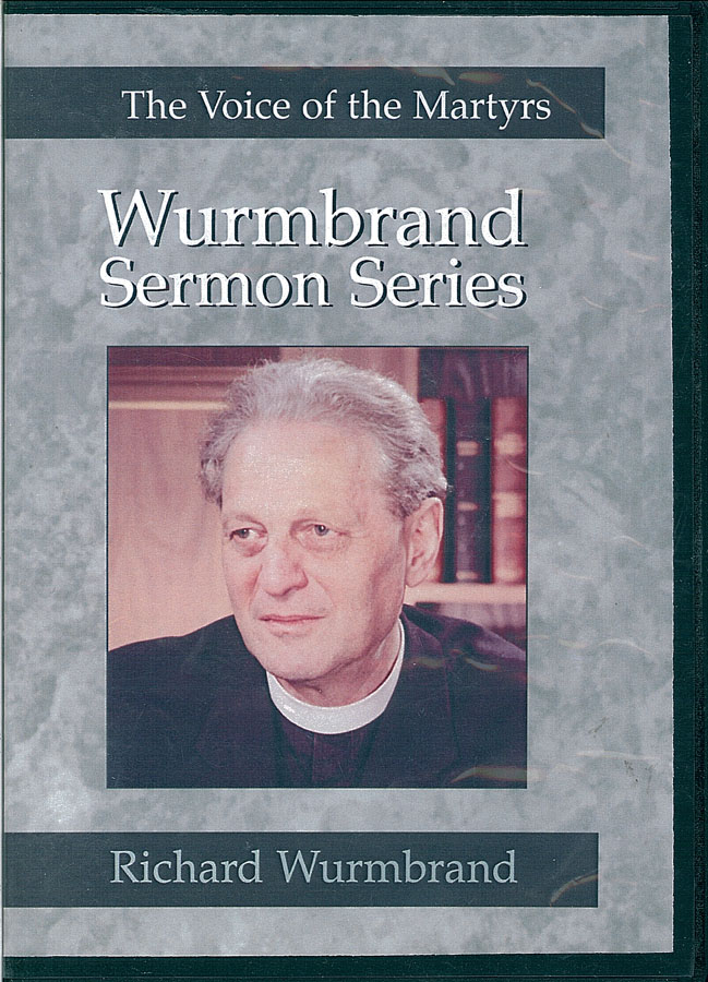 Picture of the front cover of the DVD entitled Wurmbrand Sermon Series: The Voice of the Martyrs.