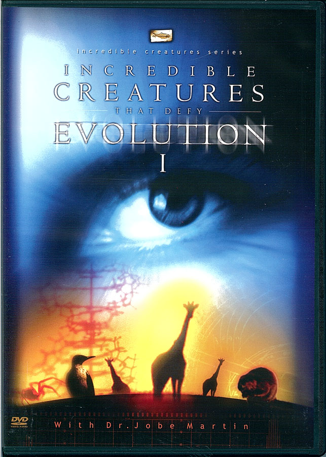 Picture of the front cover of the DVD entitled Incredible Creatures That Defy Evolution I.