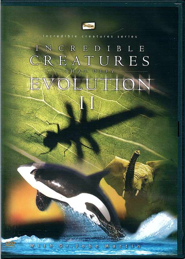 Picture of the front cover of the DVD entitled Incredible Creatures That Defy Evolution II.
