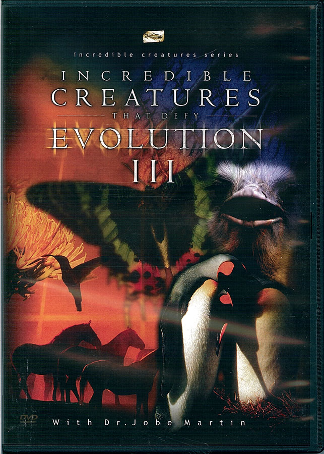 Picture of the front cover of the DVD entitled Incredible Creatures That Defy Evolution III.