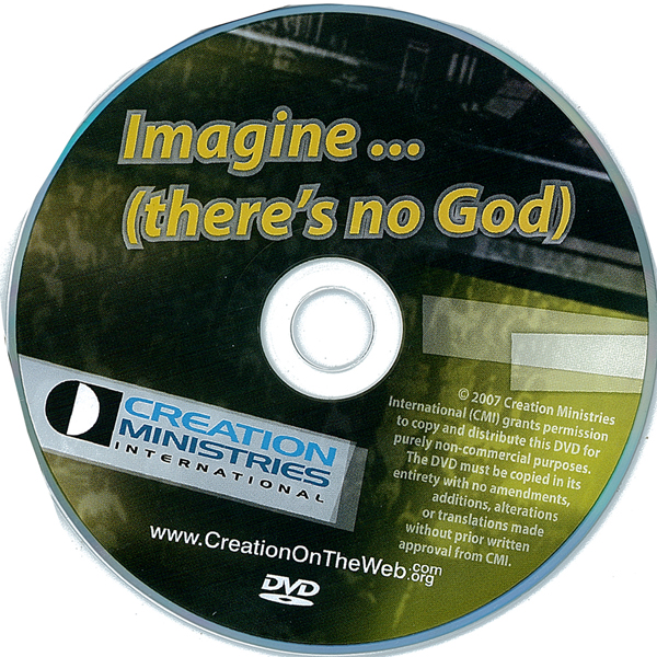 Picture of the front cover of the DVD entitled Imagine ... (There's No God).