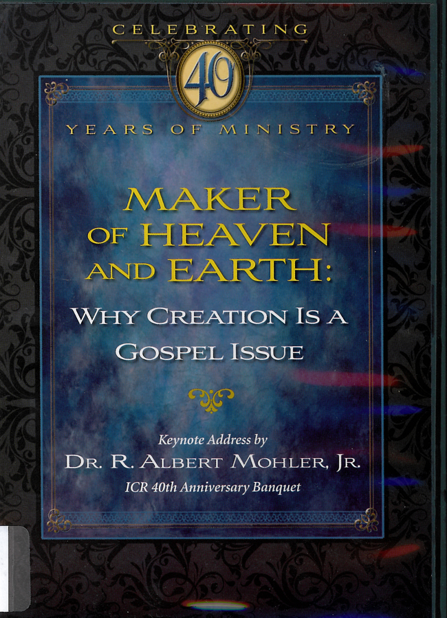 Picture of the front cover of the DVD entitled Maker of Heaven and Earth: Why Creation is a Gospel Issue.