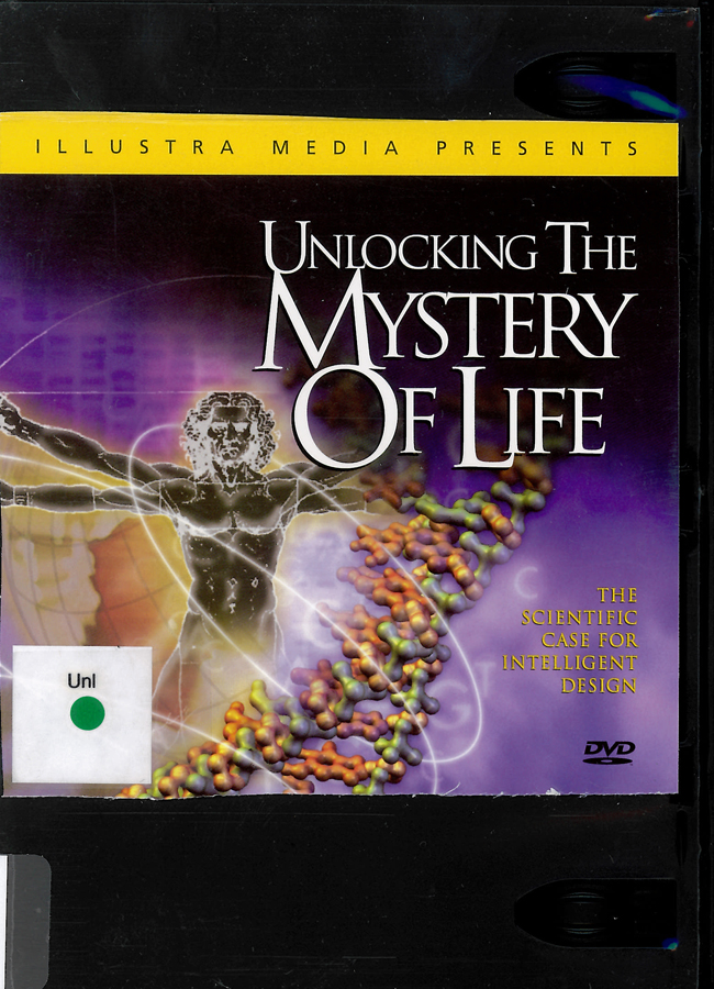 Picture of the front cover of the DVD entitled Unlocking the Mystery of Life.