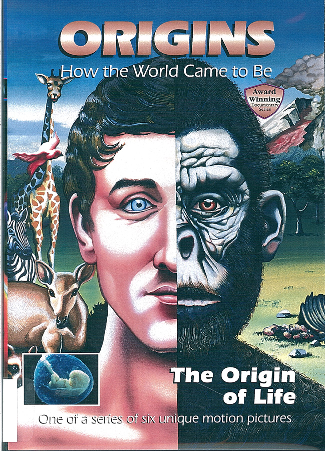 Picture of the front cover of the DVD entitled Origins: The Origin of Life.