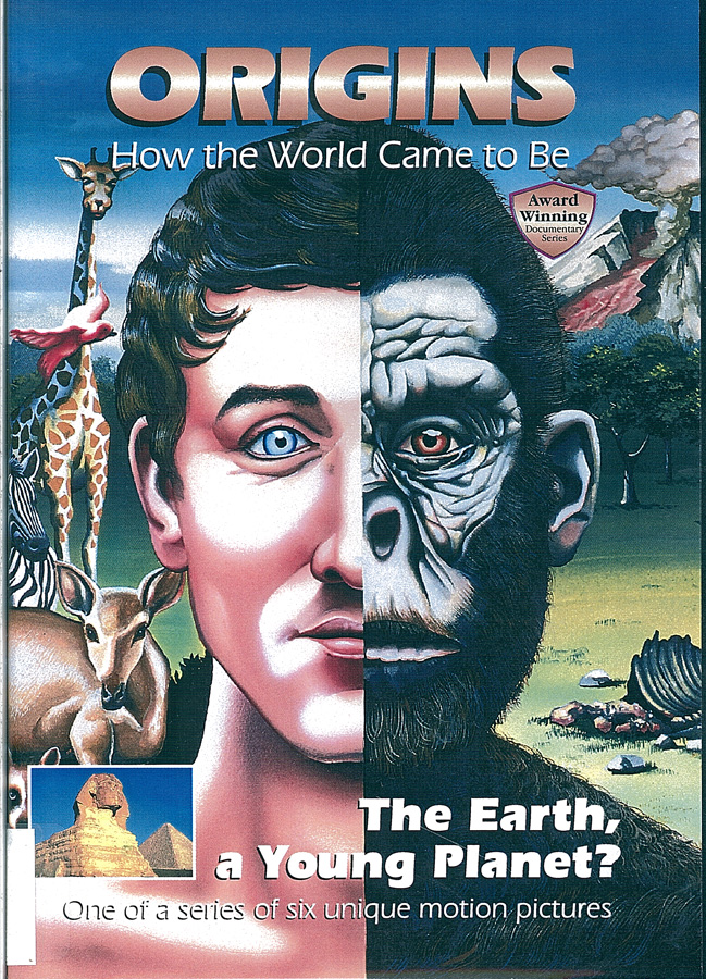 Picture of the front cover of the DVD entitled Origins: The Earth, a Young Planet?.
