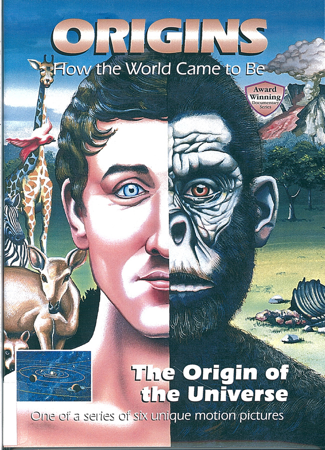 Picture of the front cover of the DVD entitled Origins: The Origin of the Universe.