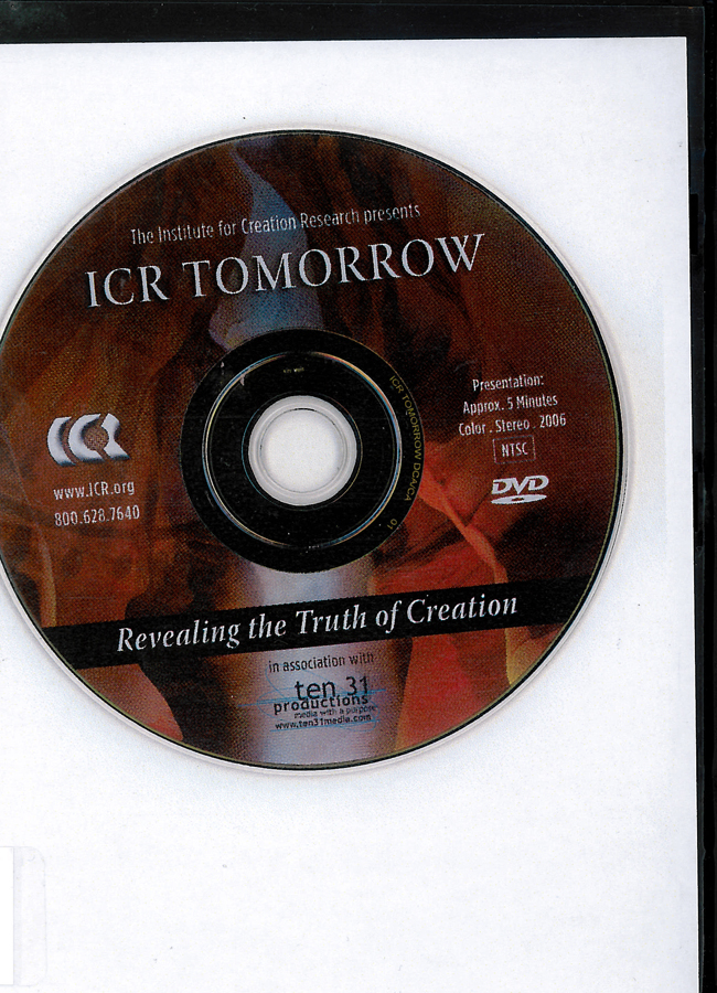 Picture of the front cover of the DVD entitled Revealing the Truth of Creation.