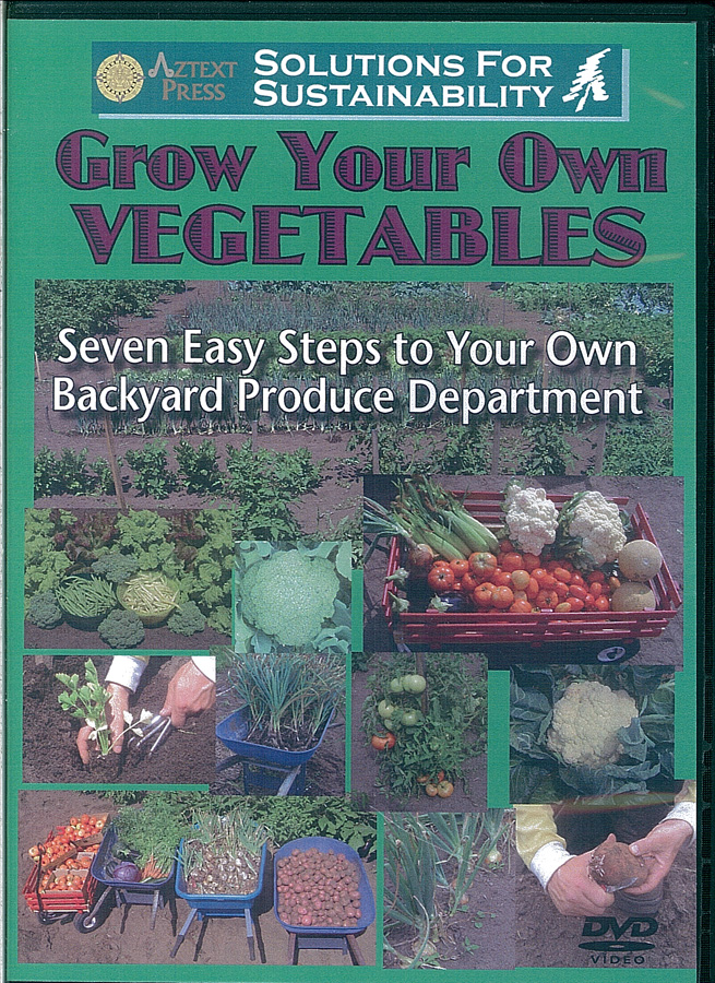 Picture of the front cover of the DVD entitled Grow Your Own Vegetables.