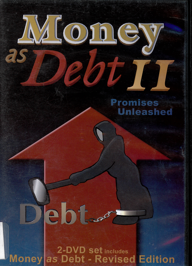 Picture of the back cover of the DVD entitled Money as Debt II.