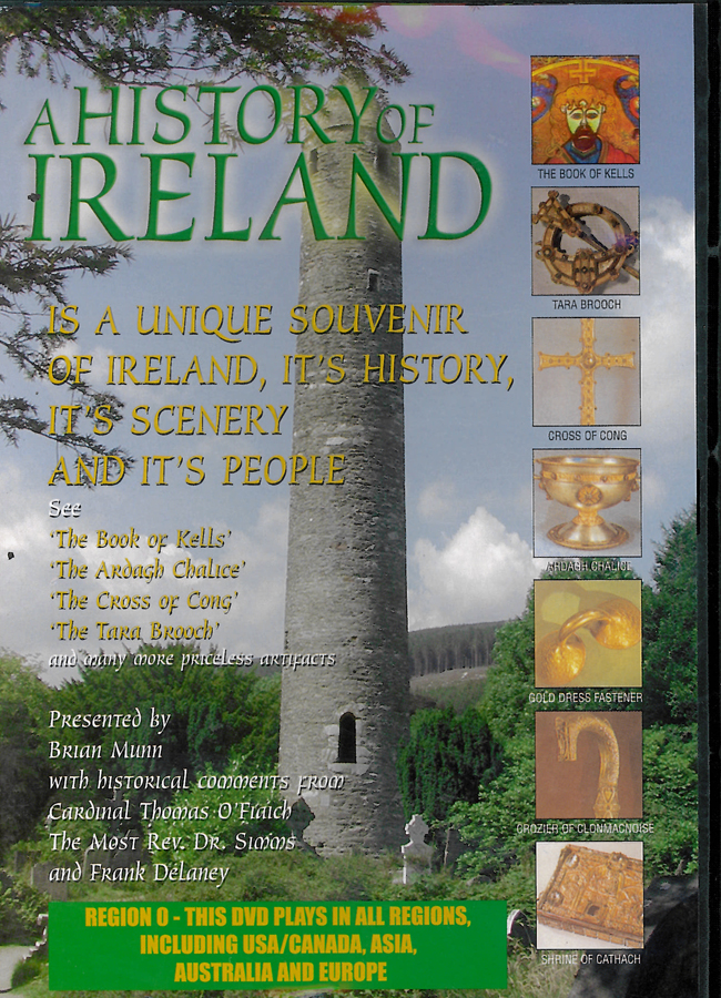 Picture of the front cover of the DVD entitled A History of Ireland.