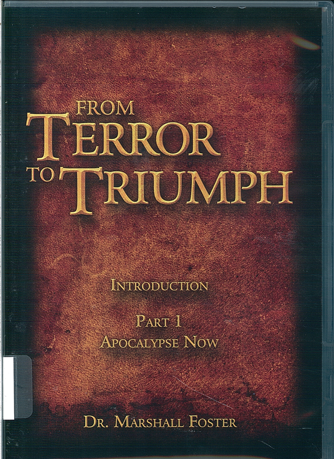 Picture of the front cover of the DVD entitled From Terror to Triumph Part 1.