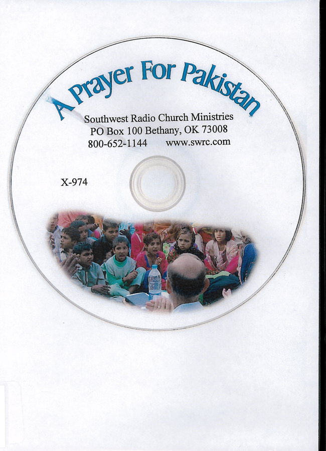 Picture of the front cover of the DVD entitled A Prayer For Pakistan.