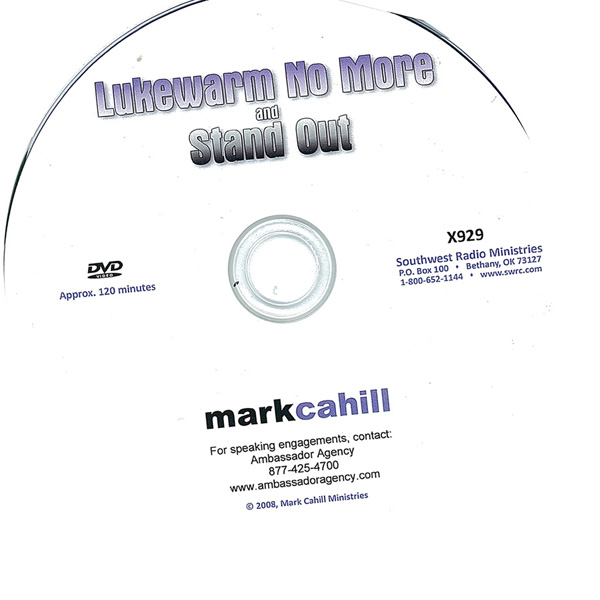 Picture of the front cover of the DVD entitled Lukewarm No More and Standout.