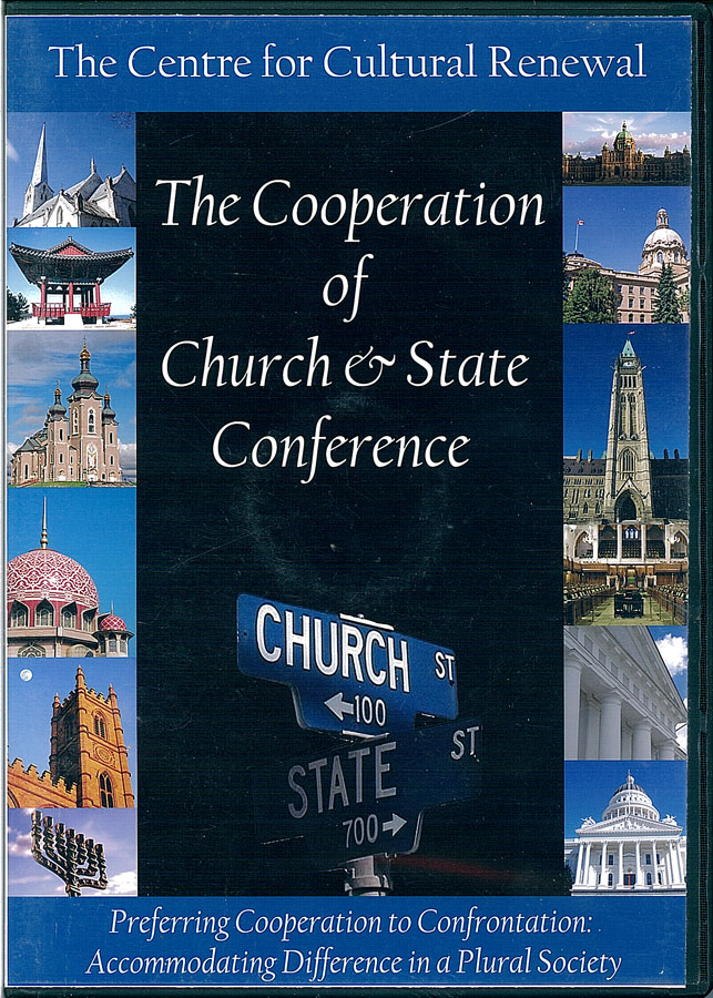 Picture of the front cover of the DVD entitled The Cooperation of Church & State Conference.