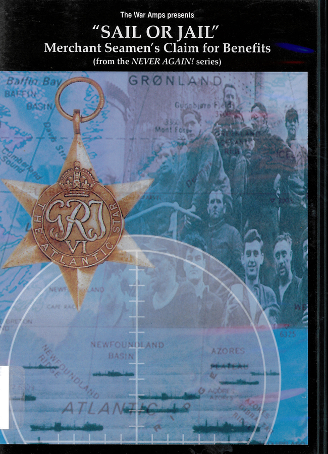 Picture of the front cover of the DVD entitled Sail or Jail: Merchant Seamen's Claim for Benefits.