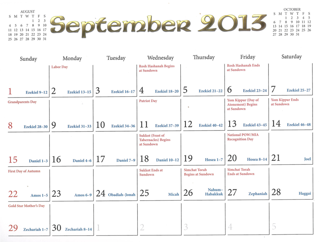 2013 Prophecy Calendar: September - Proof of the Resurrection of Jesus Christ