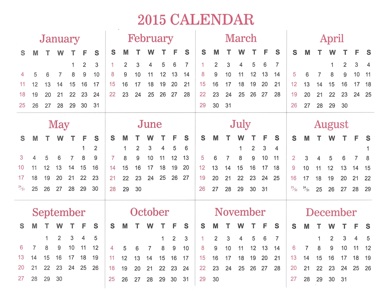 Back Cover: 2014 The Peoples Gospel Hour Calendar