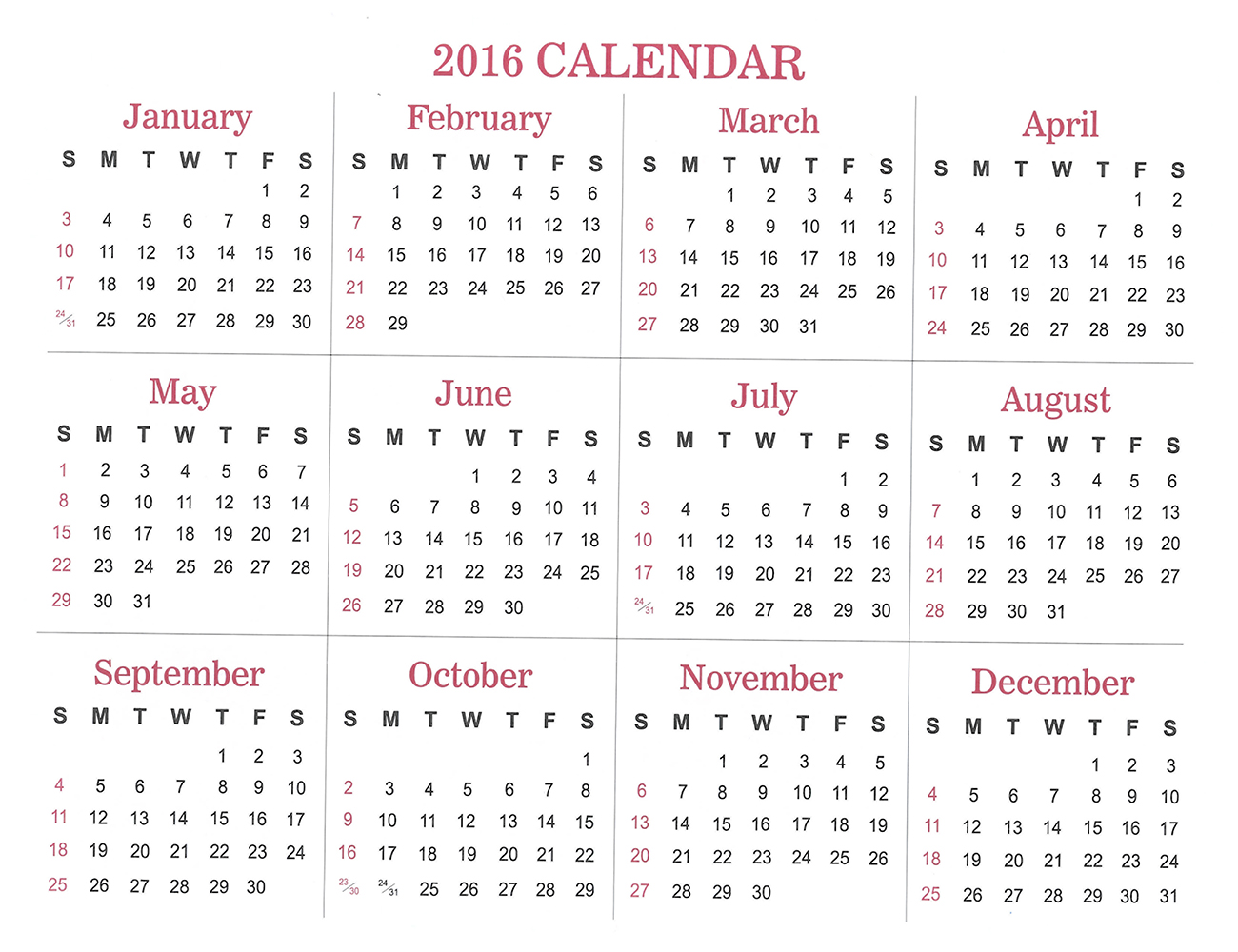 Back Cover: 2015 The Peoples Gospel Hour Calendar