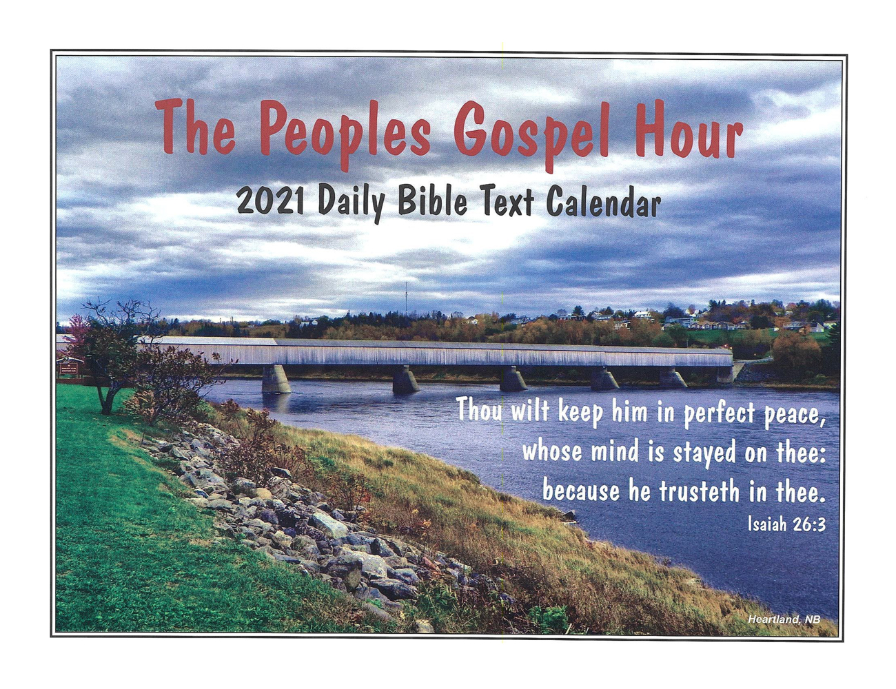 Front Cover: 2021 The Peoples Gospel Hour Calendar
