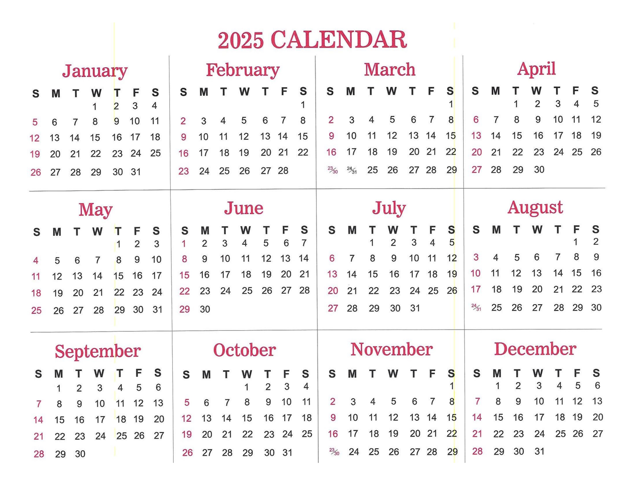 Back Cover: 2024 The Peoples Gospel Hour Calendar