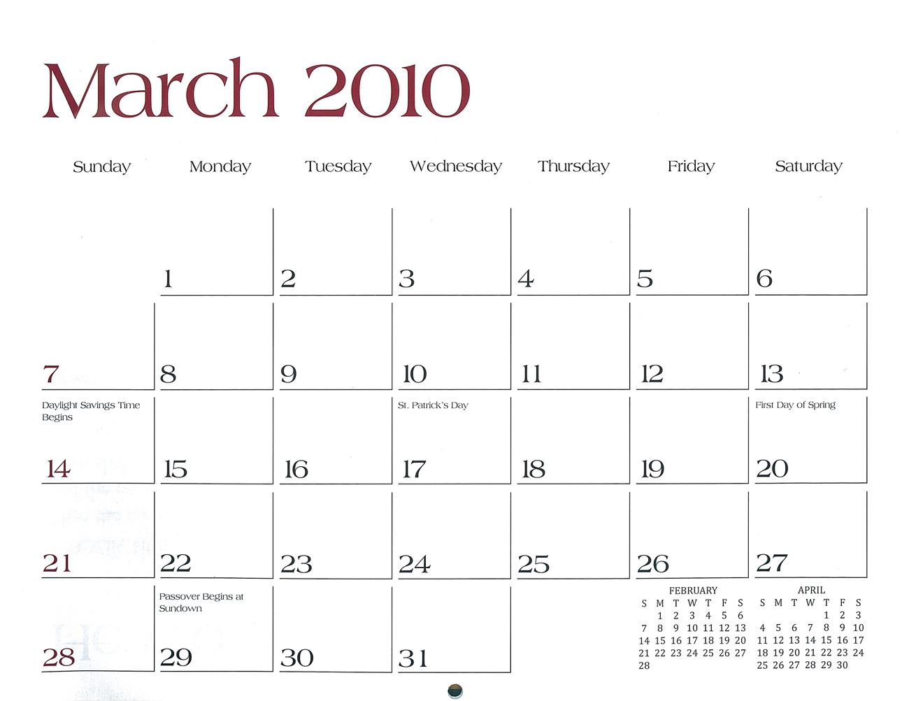 2010 Prophecy Calendar: March - He would be born in Bethlehem