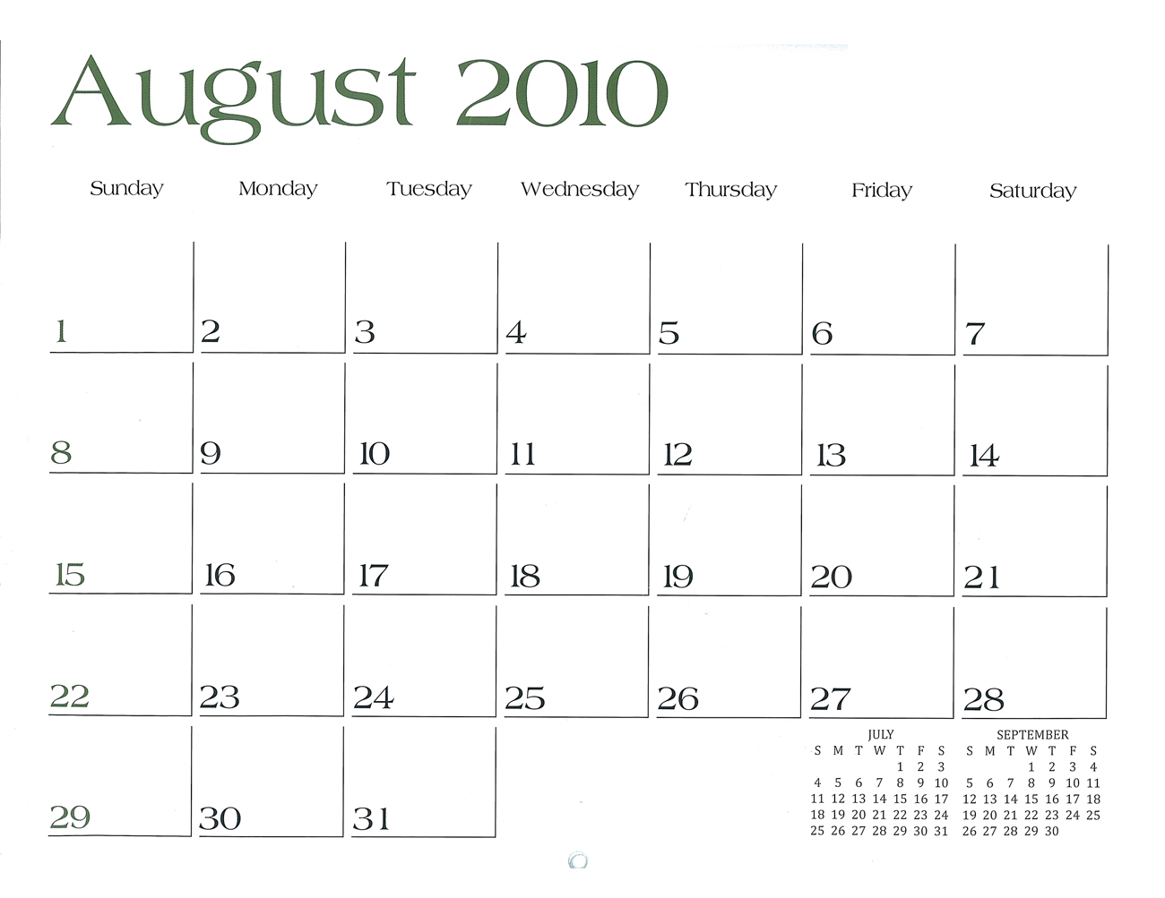 2010 Prophecy Calendar: August - Wars and rumors of wars