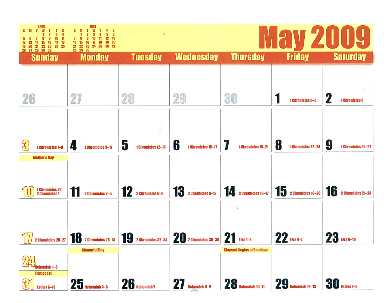 2009 Prophecy Calendar: May - alignment of nations