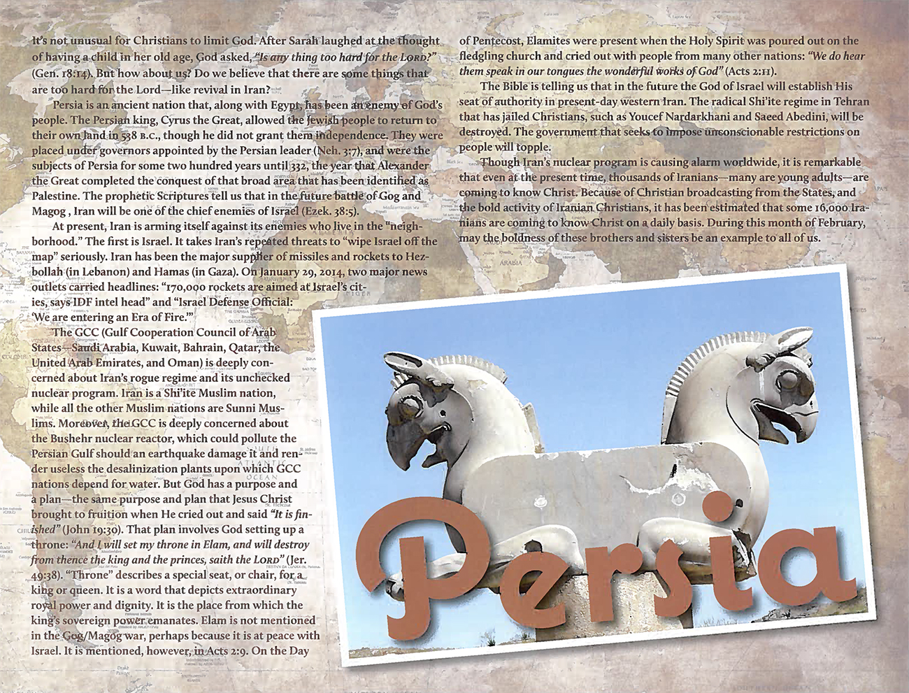 2015 Prophecy Calendar: February - Persia