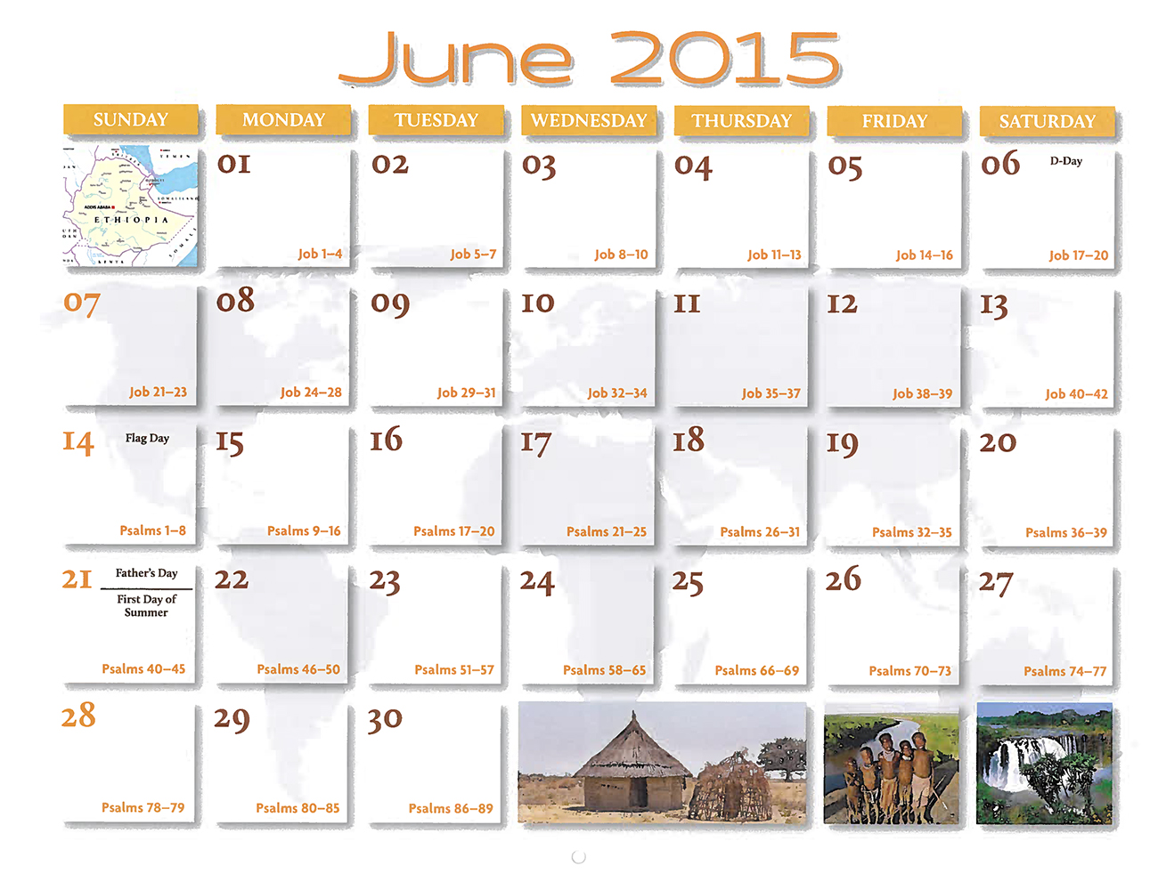2015 Prophecy Calendar: June - Calendar