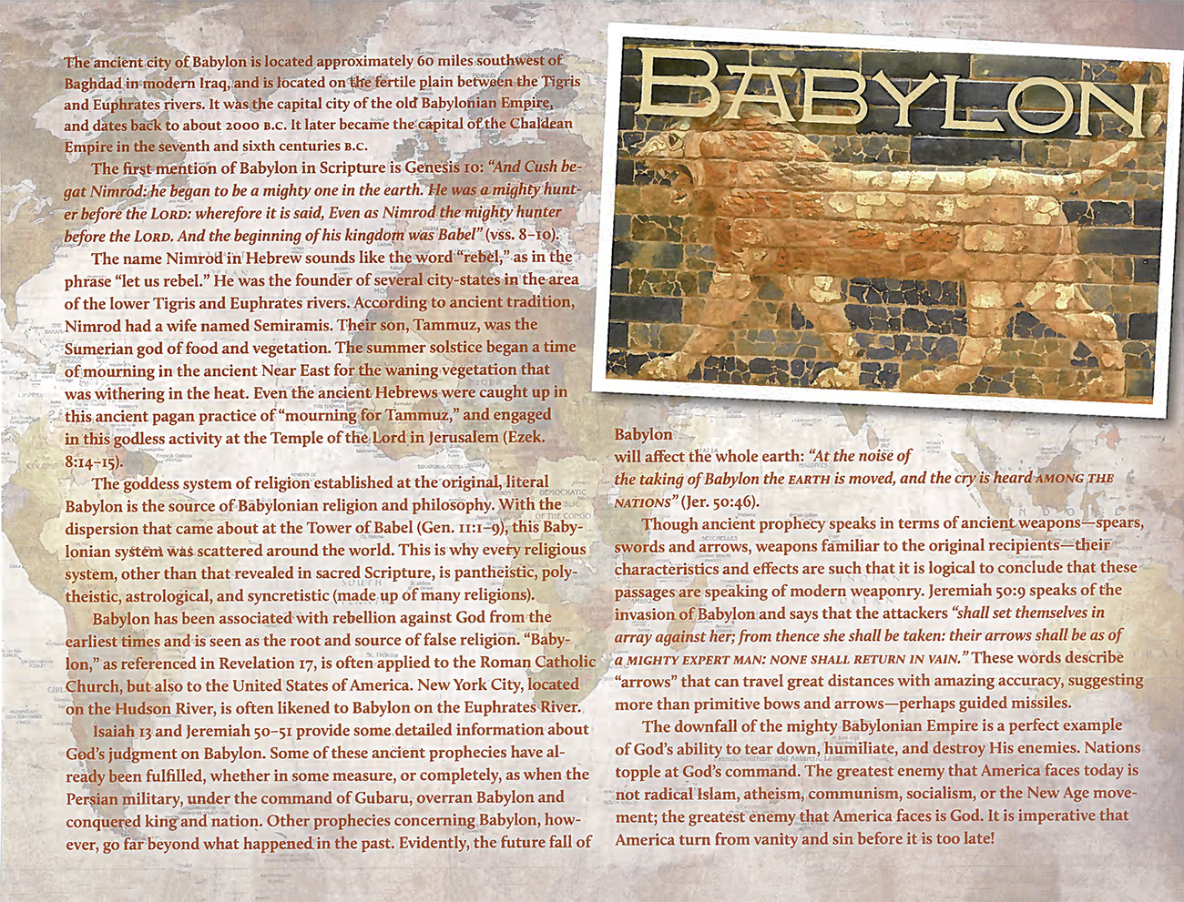 2015 Prophecy Calendar: July - Babylon