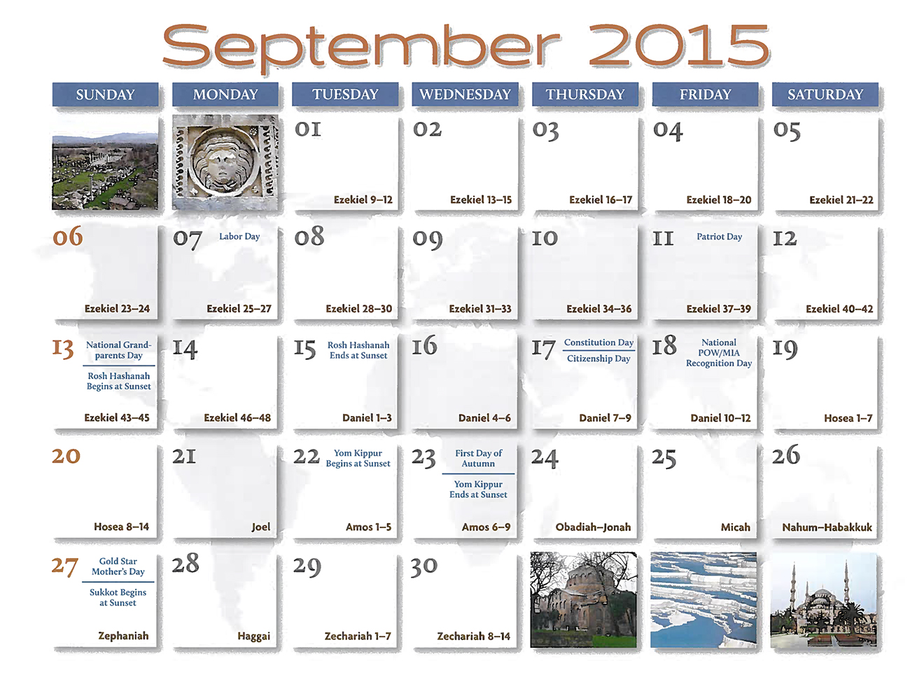 2015 Prophecy Calendar: September - Calendar