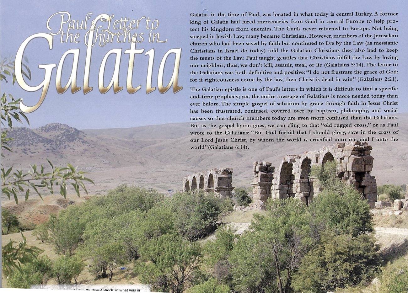 2012 Prophecy Calendar: April - Paul's Letter to the Churches in Galatia